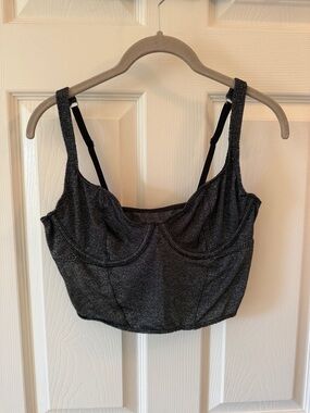 Gilly Hicks Black Sparkle Bralette Cami